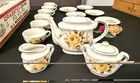 Vintage Cragstan 2700-1 Yellow Rose Child   s China Tea Set Toy Porcelain