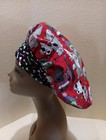 Holliday Dogs Christmas Women s Bouffant Surgical Scrub Hat cap Handmade