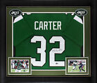 Michael Carter Authentic Signed Green Pro Style Framed Jersey Bas Witnessed