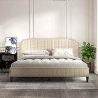 Full queen king Size Upholstered Platform Bed Wood Bed Frames Bedroom Furniture