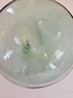 Japanese Hand Blown Glass Green Fishing Float Ball Large 15  Diameter Vintage