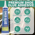 Shoe Glue  Professional Grade Flexible Repair Adhesive - 20ml X 2  Clear