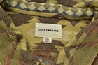 Lucky Brand Men s Jacquard Flannel Shirt Button Brown Cotton Size 2xl New