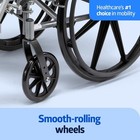 Medline Lightweight Wheelchair For Adults With Swing-back  Desk-length Arms  Ele
