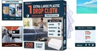 Clear Plastic Drop Cloth 12x9 Ft     Ultimate Protection For Painting   Decorating