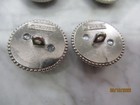 Lot Of Three 20 Mm Designer Cc Buttons Silver Tone Chanel 3 Buttons