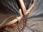 Standard 14  Wire Egg Basket - Rusty With Slight Damage - See Photos