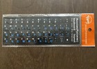 Russian - English Keyboard Stickers Non Transparent   pvc  Top Quality Blue