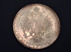 -  Austria 1860 A Franz Joseph One  1  Silver Florin Choice Uncirculated Unc