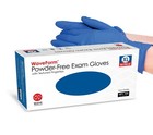 Wave Blue Nitrile Disposable Exam medical Gloves 4 Mil  Latex   Powder Free