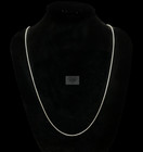 925 Italian Made Solid Sterling Silver 1 5mm Round Box Chain Link Necklace 