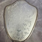 Vintage Silver Plated Hand Mirror 14  Ornate Floral Vanity Dresser Mirror