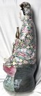 Antique Chinese Gilt Famille Rose Porcelain Guanyin Statue 21  Tall