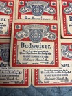 Vintage Budweiser Beer Bar Pub Coaster Anheuser Busch Beechwood Aged Lot Of 180