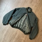 Vintage 90s Emerald Wool Bomber Jacket Heritage   Utilitarian Cropped Men s M