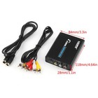 Hdmi To 3 Rca Av s-video Cvbs Composite R l Audio 1080p Converter Us Plug Power