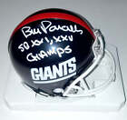 Bill Parcells Signed New York Giants Mini Helmet W  Sb Champs Beckett Witnessed
