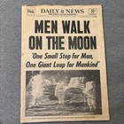 New York Daily News July 21  1969 Men Walk On The Moon Newspaper Final Original