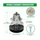 Youxmoto 618-09236 Blade Spindle Kit For 54 Inch Deck Cub Cadet Mtd Craftsman   