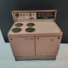 Vintage 1950 s Wolverine Pink Tin Metal Toy Litho Stove Oven 12  High