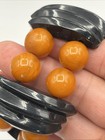 Vintage Butterscotch Bakelite Adjustable Bead Bracelet 6 