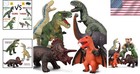 Large 6-piece Dinosaur Toy Set - Durable And Realistic For Imaginative Play