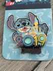Disney Pin Collection 2019 Stitch And Castle Dlr Disneyland Resort New On Card