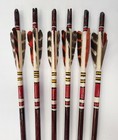 6 - Vintage Wood Arrows W field Points  Arrow Of Light  Decoration  Crafts