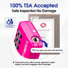 Tsa Approved 4-digit Resettable Combination Luggage Locks With Open Alert  Easy-