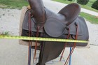 Antique Saddle Collectible Cowboy Western High Back Marks Bros Saddlery Omaha Ne