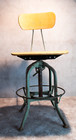 Vintage Toledo Swivel Drafting Chair Metal Industrial Design Architect