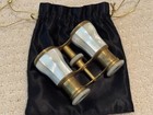Vintage antique Jacques Lemaire Paris Mother Of Pearl Opera Glasses W pouch