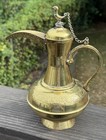 Brass Dallah Coffee Pot Arabic Middle Eastern Approximate H 8 5   