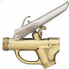 Teejet Brass Trigger Spray Gun Valve 1 4  Fpt Inlet   11 16  Thread Outlet 4688