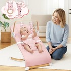 Portable Baby Bouncer  Bouncer Seat For Babies 0-12 Months  3 Recline Positio   