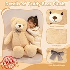 Sqeqe Giant Teddy Bear 39 In Large Plush Stuffed Animal Kids Adults Gift