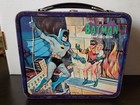 Vintage 1966 Batman   Robin Lunch Box   Thermos - Aladdin Industries