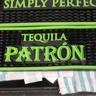 Patr  n Simply Perfect Tequila Bar Mat - Black green Rubber  Original