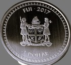 2017  Fiji  The Great Wave Hokusai  1  Oz   Silver Coin  999  Sealed In Cap Sule