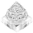 50 Gram Crystal Quartz Sphatik Sri Shri Shree Yantra Chakra Lakshmi Temple Hindu