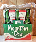 Mountain Dew Soda 6 Pack Pint Bottles Die Cut Sign Reproduction Hillbilly Style