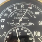 Vtg Lufft Abbeon Certified Hygrometer Temperature Gauge Htab169b Brass W Germany