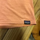 Patagonia Women   s Capilene Performance Cool Daily T-shirt Orange M Euc