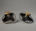 Pair Antique Victorian Edwardian Art Nouveau Cabinet Knobs Kitchen Dresser Pulls