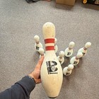Brunswick Score King Ten-pin Bowling Pins Set Of 10 Plastic White red black
