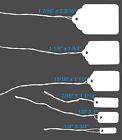 1000 Pcs White Paper Price Tags  Jewelry Price Tags With String Attached