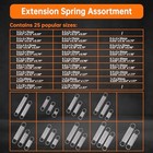 100 Pcs Extension Spring  25 Different Sizes Extension Spring Assortment Kit  