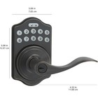 Amazon Basics Keypad Deadbolt Lock With Handle Set Oil Rubbed Bronze Front Door
