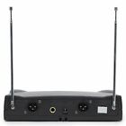 Professional Wireless Microphone System Dual Headset 2 X Mic Cordless Receiver