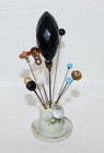 12 Hat   Stick Pins   Antique Morimura Nippon Roseporcelain Stick Pin Holder 4   